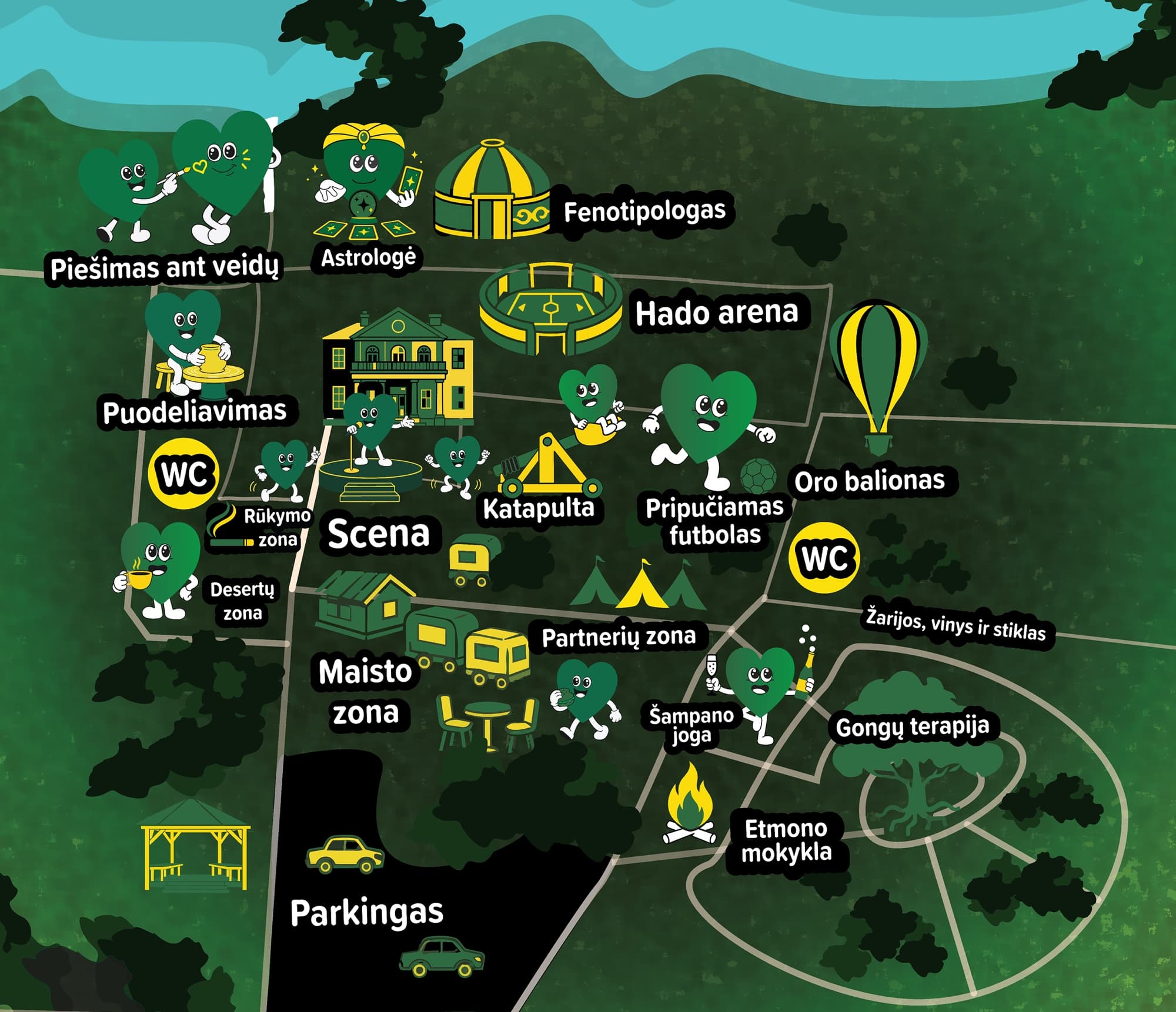 Festivalis – veiklų žemėlapis