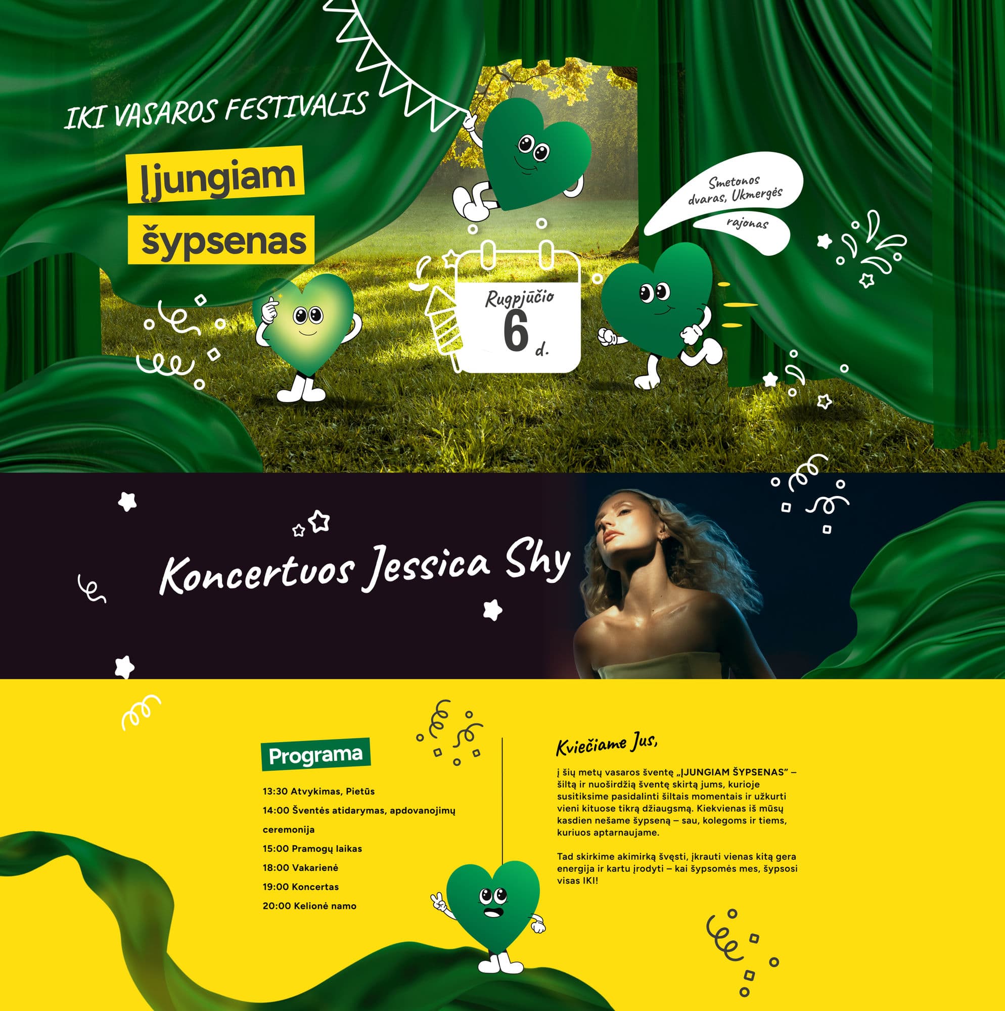 IKI Vasaros Festivalis – Rugpjūčio 6 d., Smetonos dvaras. Koncertuos Jessica Shy.